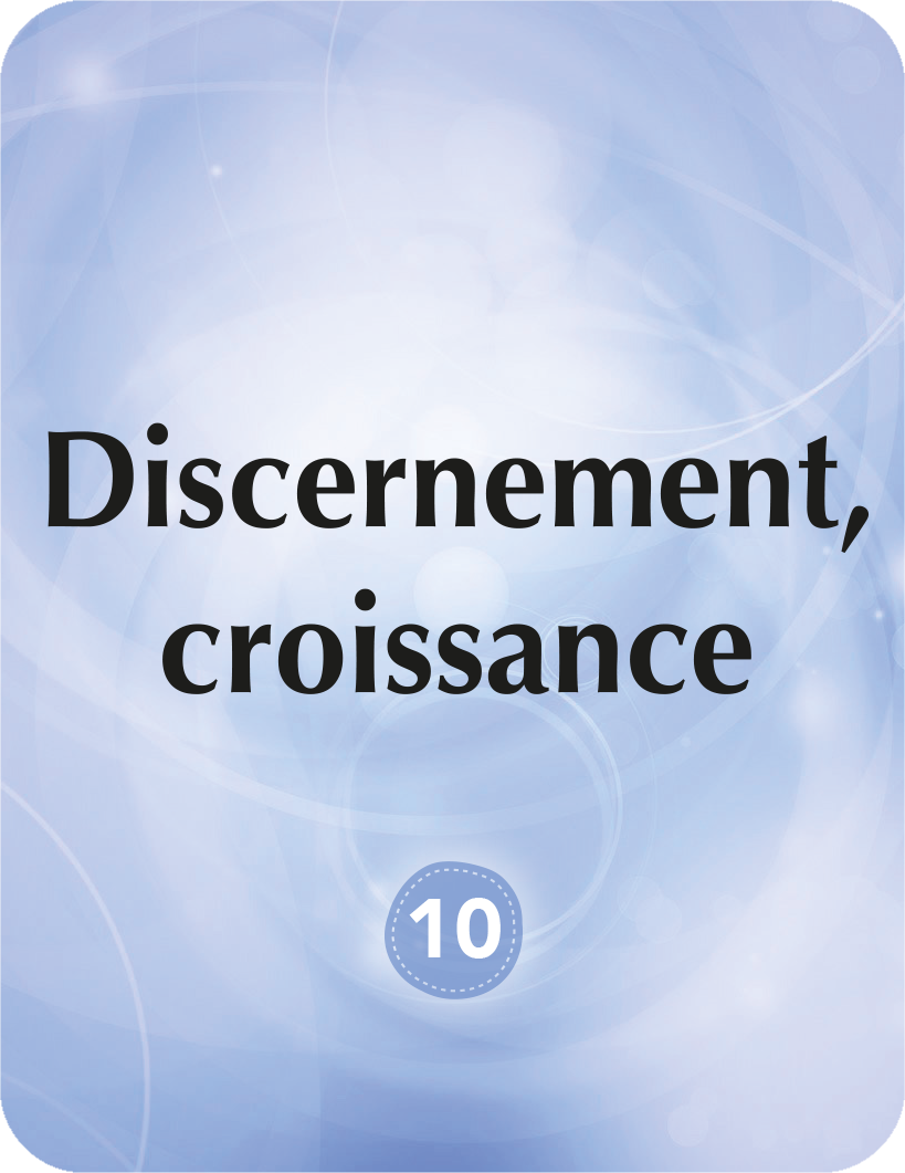 Discernement, croissance