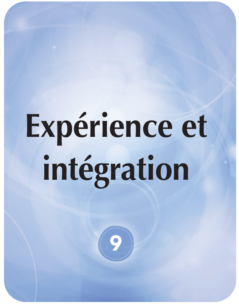 Expérience et intégration